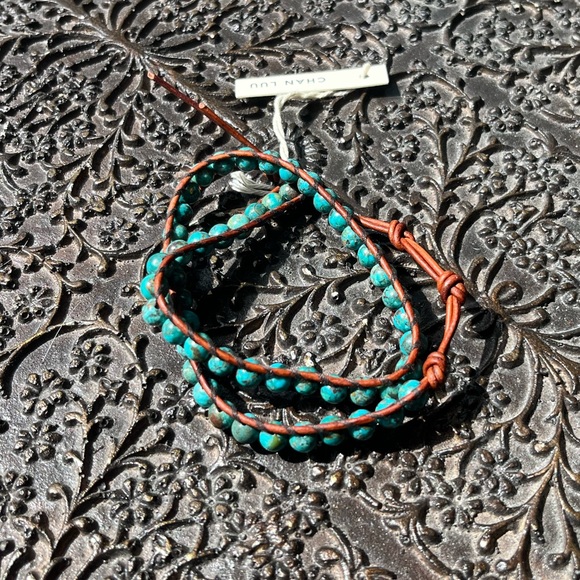 SUNDANCE CHAN LUU ENDLESS TURQUOISE WRAP BRACELET - Picture 2 of 6